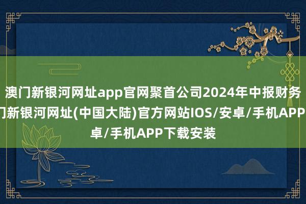 澳门新银河网址app官网聚首公司2024年中报财务数据-澳门新银河网址(中国大陆)官方网站IOS/安卓/手机APP下载安装