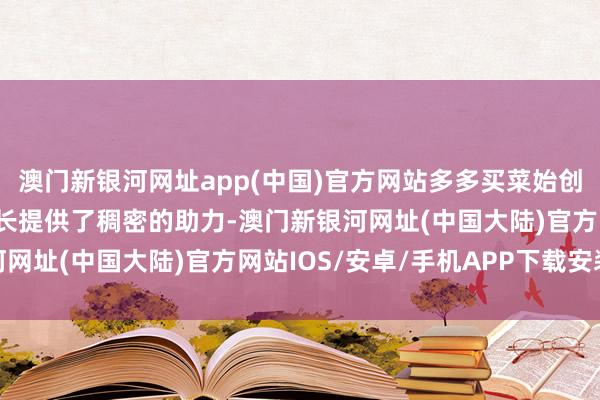 澳门新银河网址app(中国)官方网站多多买菜始创的“团长”机制为其增长提供了稠密的助力-澳门新银河网址(中国大陆)官方网站IOS/安卓/手机APP下载安装