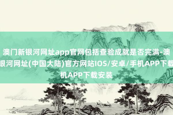 澳门新银河网址app官网包括查验成就是否完满-澳门新银河网址(中国大陆)官方网站IOS/安卓/手机APP下载安装